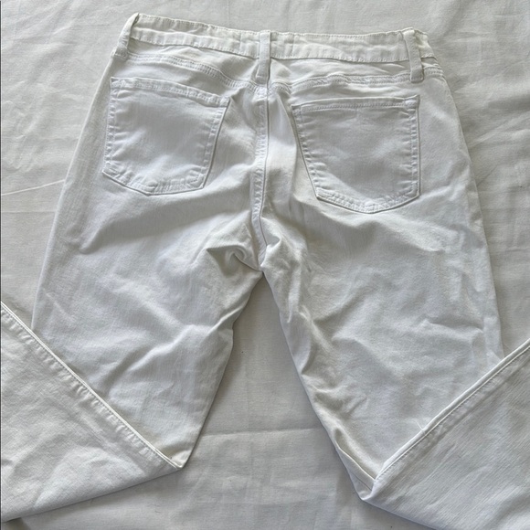 Just Black Denim White Straight Jeans Classic Style - Picture 4 of 4